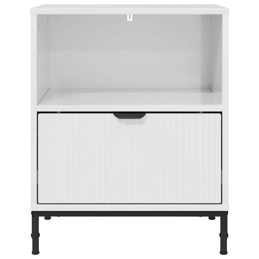 vidaXL Bedside Cabinet High gloss white 49 x 36 x 61 cm 6