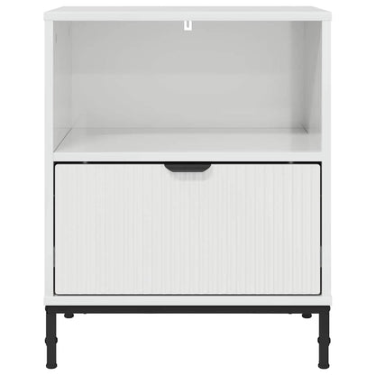 vidaXL Bedside Cabinet High gloss white 49 x 36 x 61 cm 6