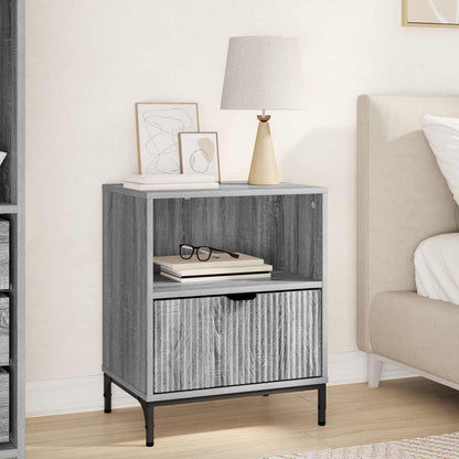 vidaXL Bedside Cabinet Grey sonoma 49 x 36 x 61 cm Engineered wood 1