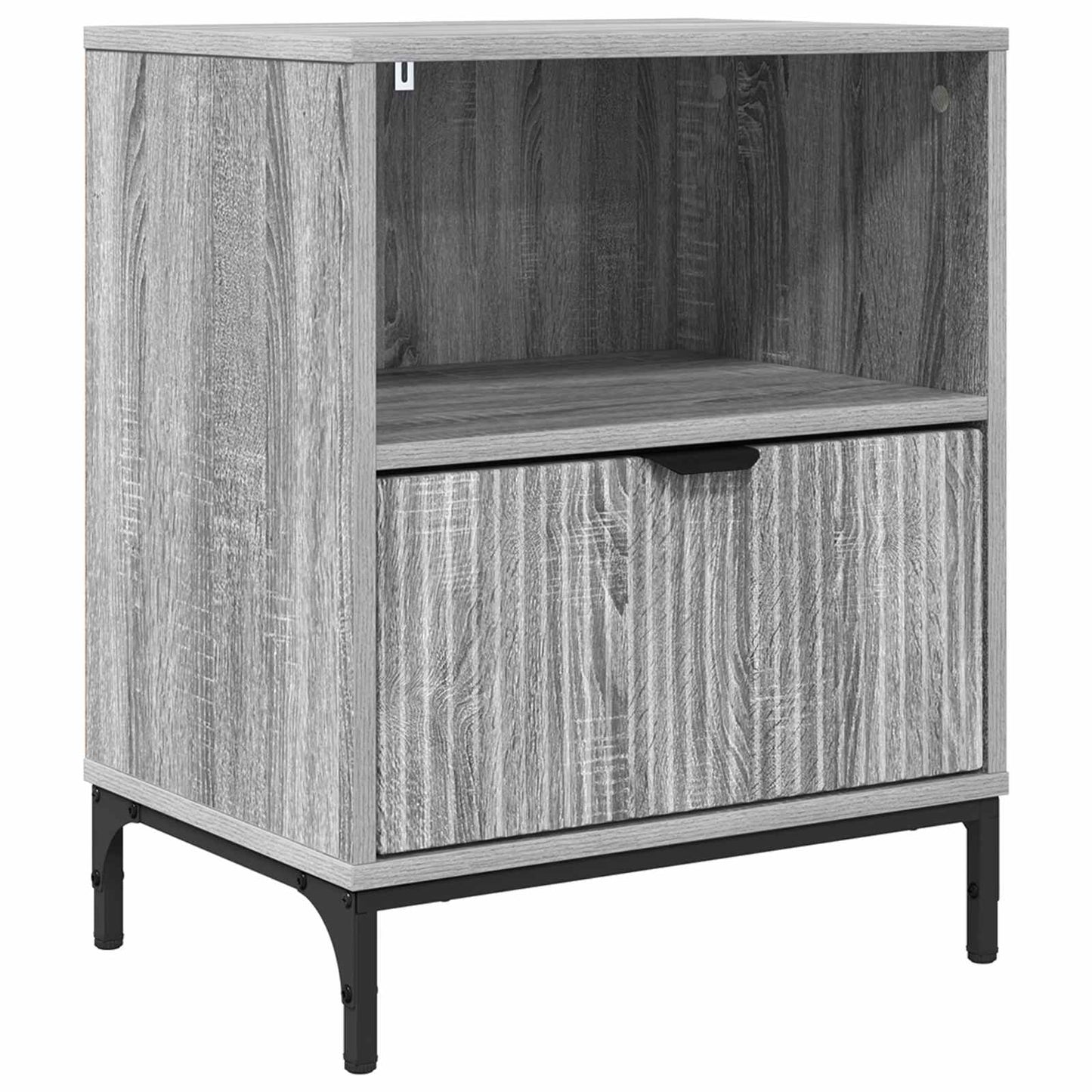vidaXL Bedside Cabinet Grey sonoma 49 x 36 x 61 cm Engineered wood 2