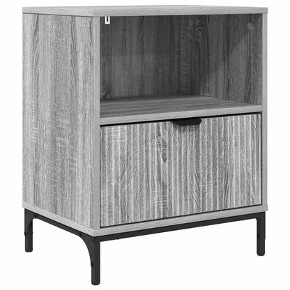 vidaXL Bedside Cabinet Grey sonoma 49 x 36 x 61 cm Engineered wood 2