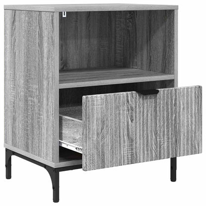 vidaXL Bedside Cabinet Grey sonoma 49 x 36 x 61 cm Engineered wood 5