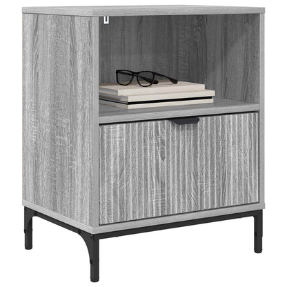 vidaXL Bedside Cabinet Grey sonoma 49 x 36 x 61 cm Engineered wood 3