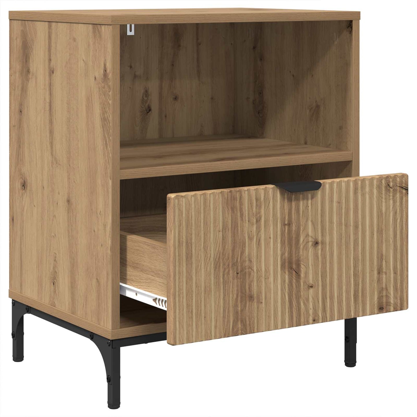 vidaXL Bedside Cabinet Artisan oak 49 x 36 x 61 cm Engineered wood 5