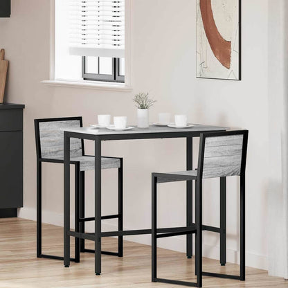 vidaXL Table Grey Sonoma 100 x 50 x 90.5 cm Engineered Wood and Steel 1