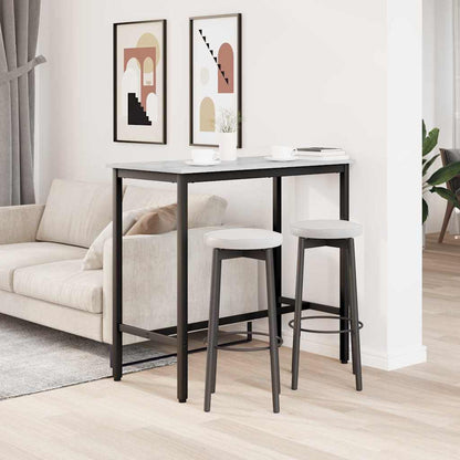 vidaXL Table Grey Sonoma 100 x 50 x 90.5 cm Engineered Wood and Steel 4