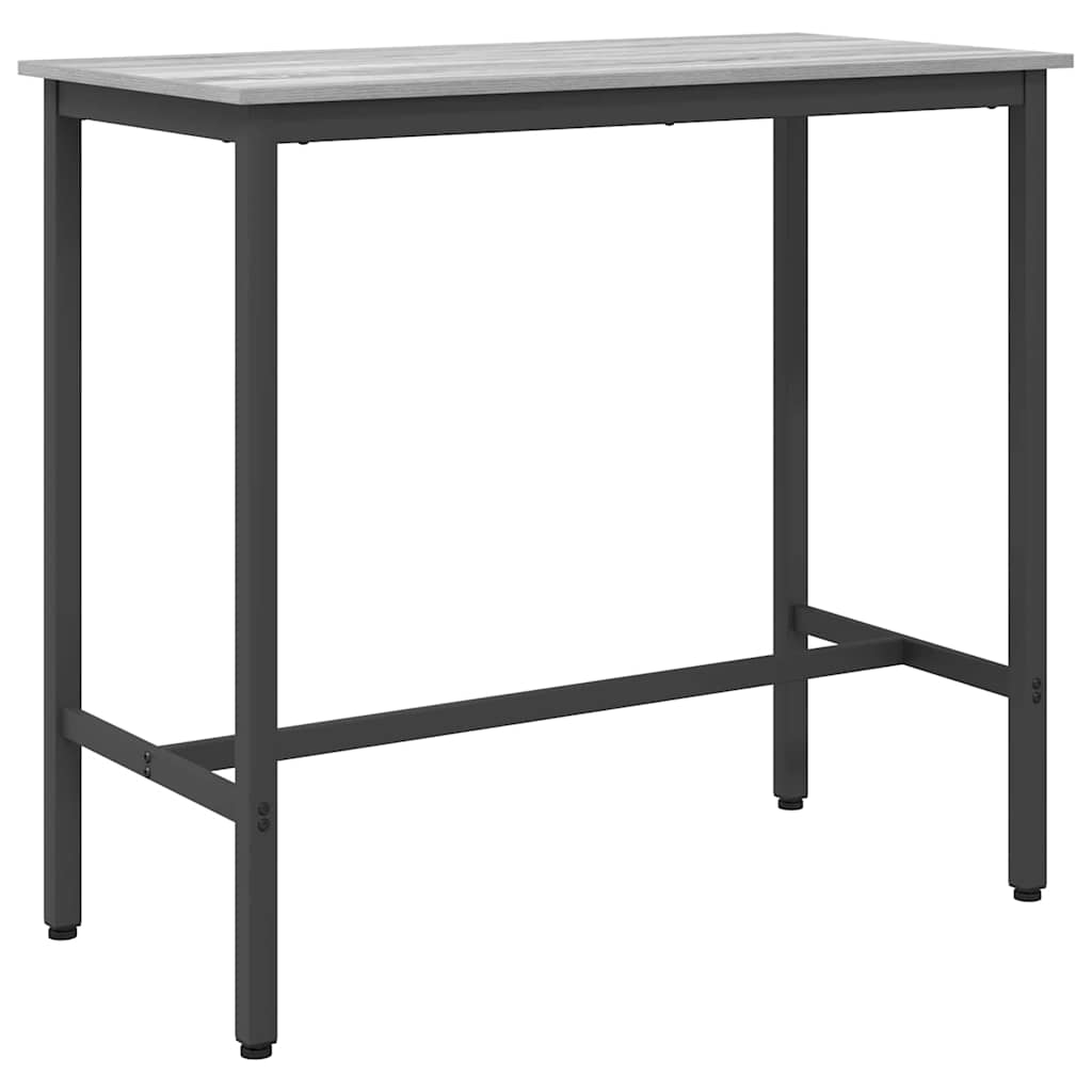 vidaXL Table Grey Sonoma 100 x 50 x 90.5 cm Engineered Wood and Steel 2