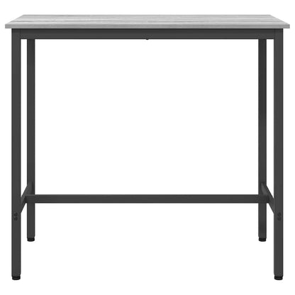vidaXL Table Grey Sonoma 100 x 50 x 90.5 cm Engineered Wood and Steel 5