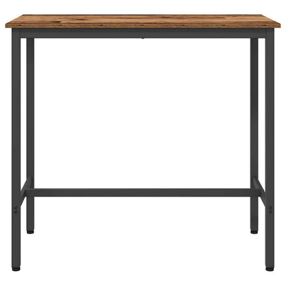 vidaXL Table Old Wood 100 x 50 x 90.5 cm Engineered Wood and Steel 5