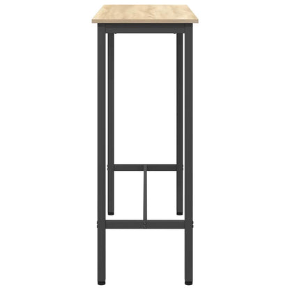 vidaXL Table Sonoma Oak 100 x 40 x 100.5 cm Engineered Wood and Steel 6