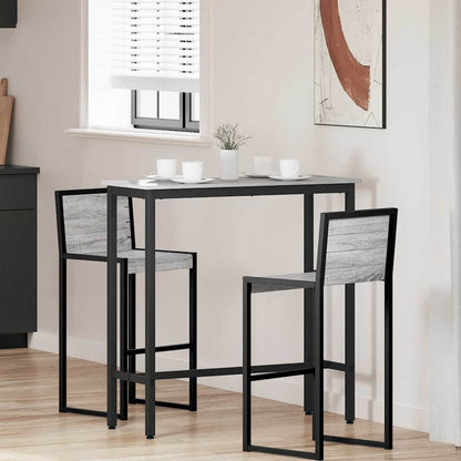vidaXL Table Grey Sonoma 100 x 40 x 100.5 cm Engineered Wood and Steel 1