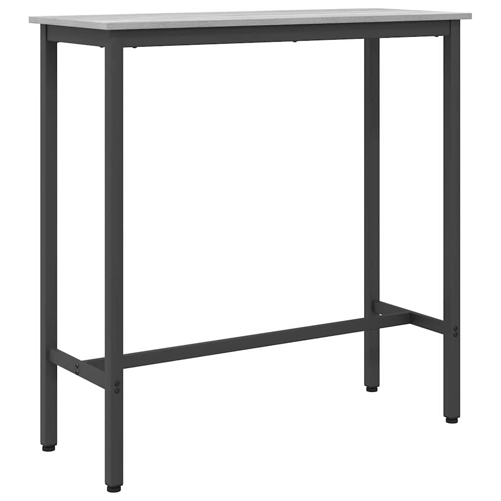 vidaXL Table Grey Sonoma 100 x 40 x 100.5 cm Engineered Wood and Steel 2