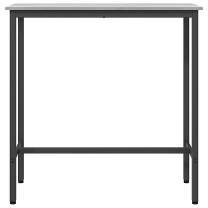 vidaXL Table Grey Sonoma 100 x 40 x 100.5 cm Engineered Wood and Steel 5