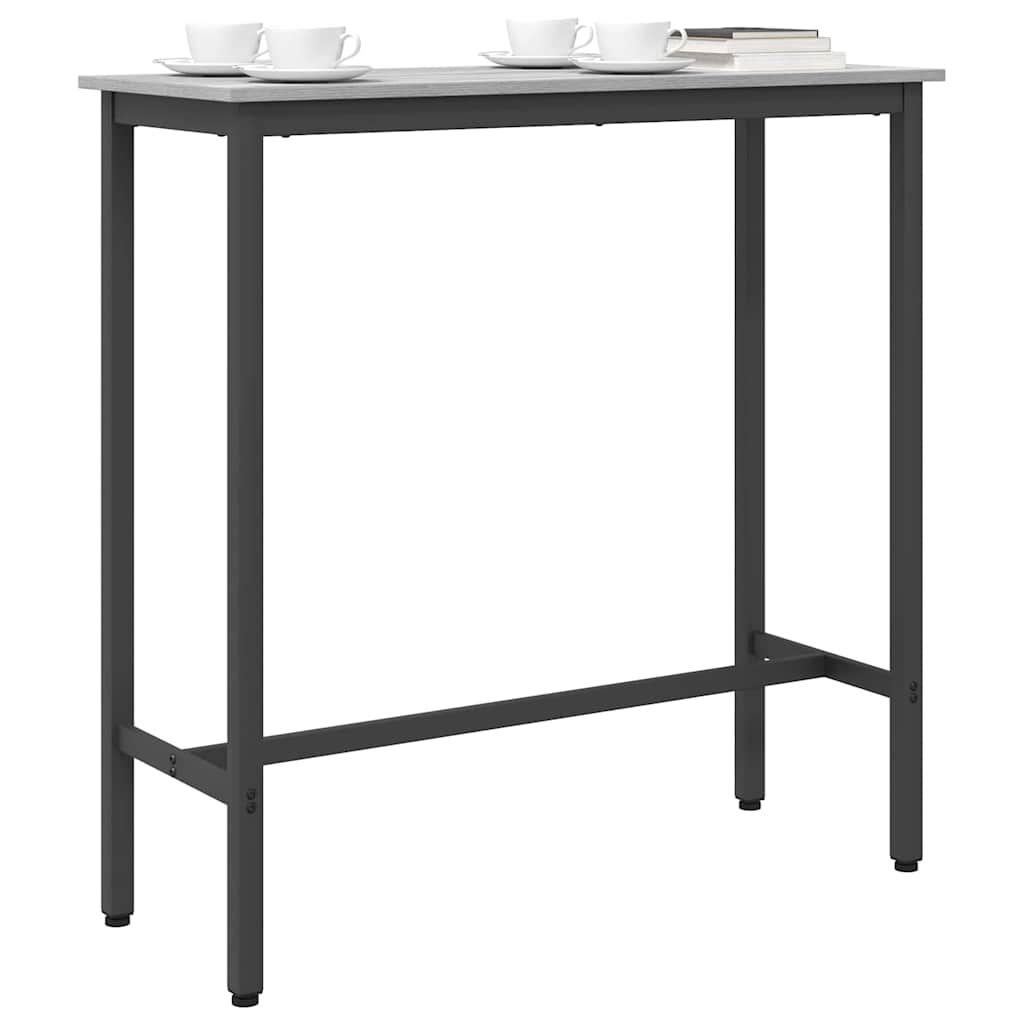 vidaXL Table Grey Sonoma 100 x 40 x 100.5 cm Engineered Wood and Steel 3
