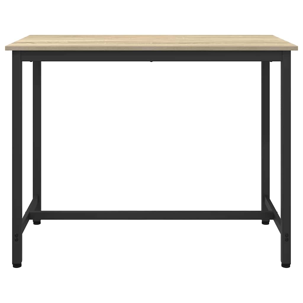 vidaXL Table Sonoma Oak 100 x 50 x 76.5 cm Engineered Wood and Steel 3