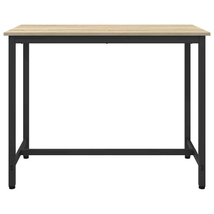 vidaXL Table Sonoma Oak 100 x 50 x 76.5 cm Engineered Wood and Steel 3