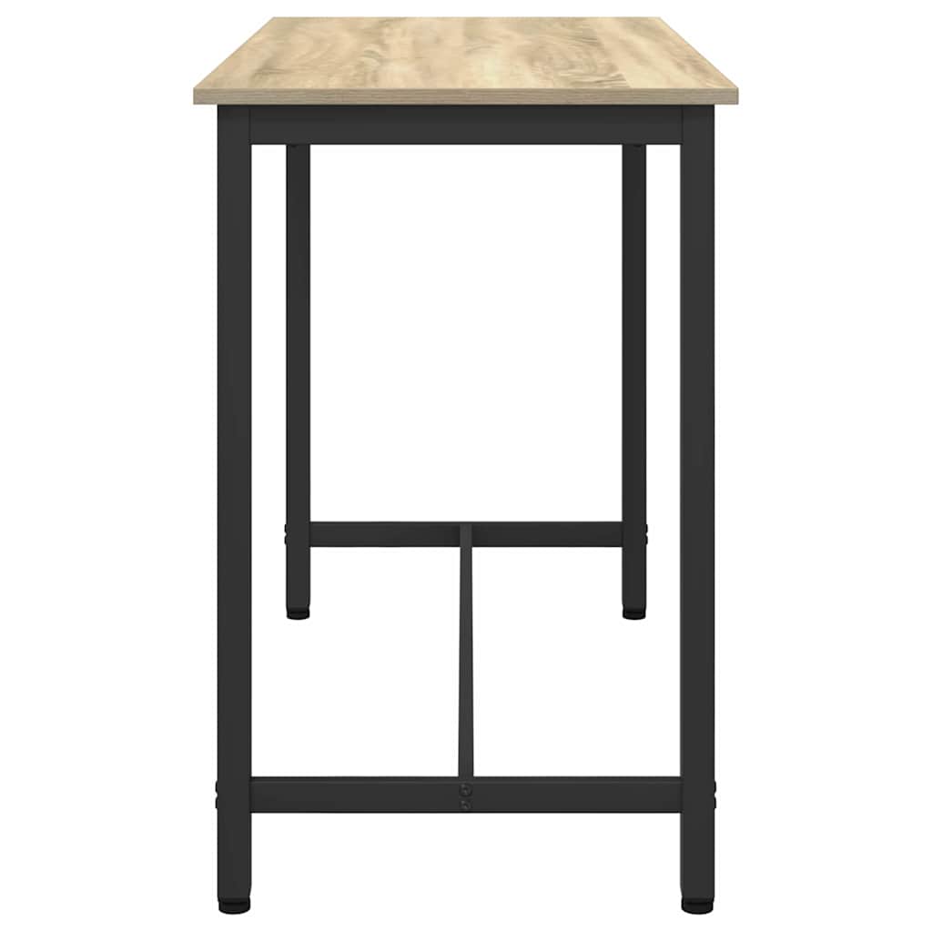 vidaXL Table Sonoma Oak 100 x 50 x 76.5 cm Engineered Wood and Steel 4