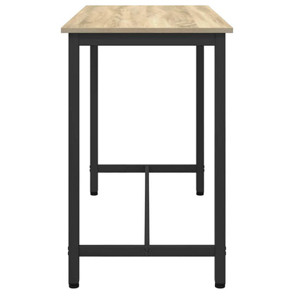 vidaXL Table Sonoma Oak 100 x 50 x 76.5 cm Engineered Wood and Steel 4
