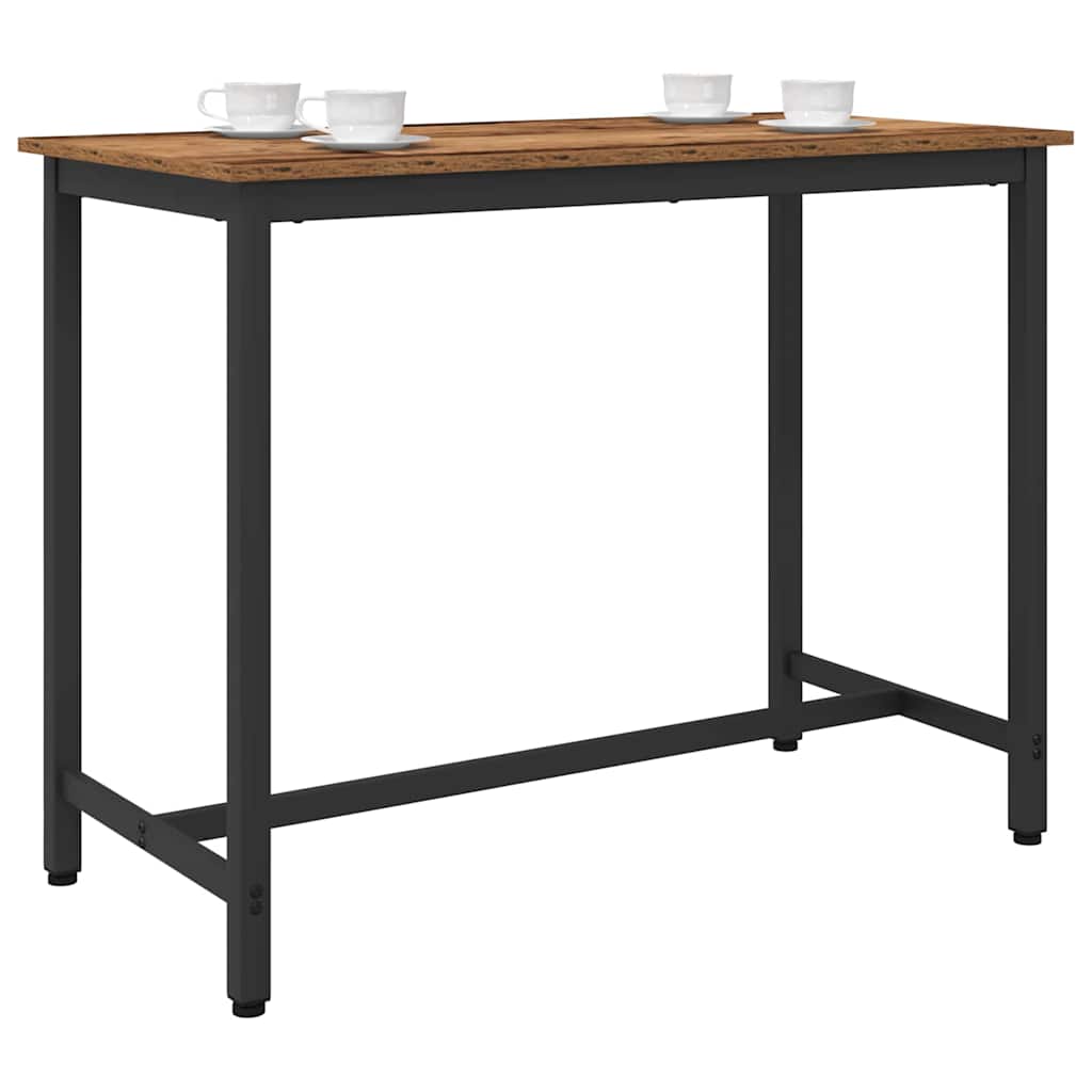 vidaXL Table Old Wood 100 x 50 x 76.5 cm Engineered Wood and Steel 2