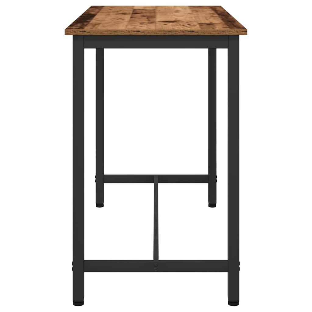 vidaXL Table Old Wood 100 x 50 x 76.5 cm Engineered Wood and Steel 4