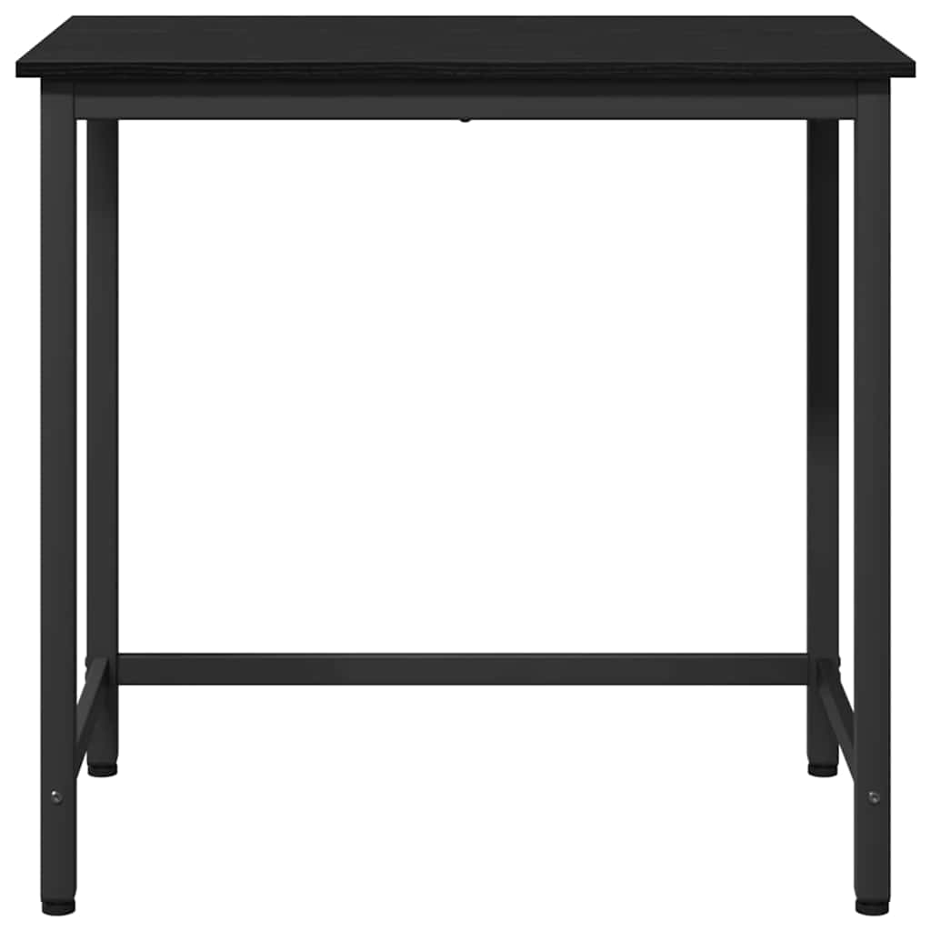 vidaXL Table Black Oak 100 x 50 x 76.5 cm Engineered Wood and Steel 5