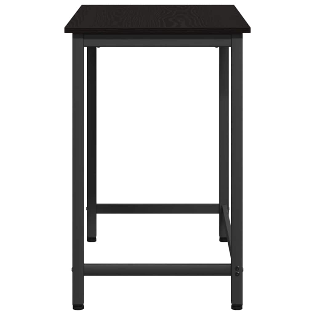 vidaXL Table Black Oak 100 x 50 x 76.5 cm Engineered Wood and Steel 6