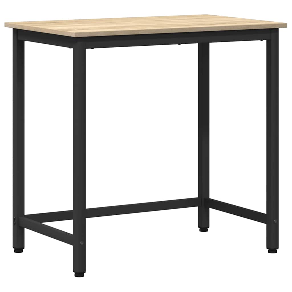vidaXL Table Sonoma Oak 100 x 50 x 76.5 cm Engineered Wood and Steel 2