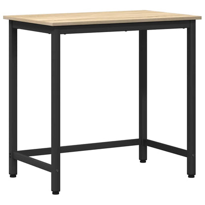 vidaXL Table Sonoma Oak 100 x 50 x 76.5 cm Engineered Wood and Steel 2