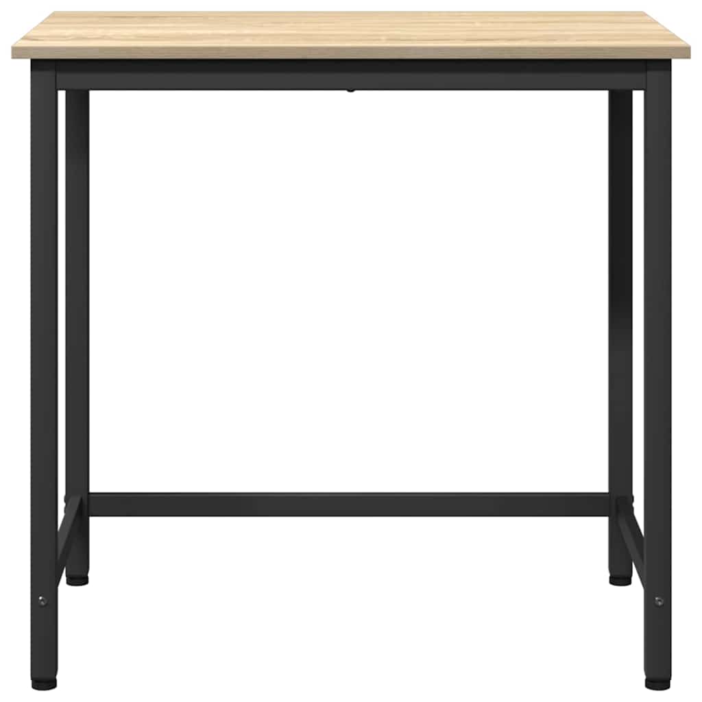 vidaXL Table Sonoma Oak 100 x 50 x 76.5 cm Engineered Wood and Steel 5