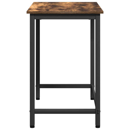 vidaXL Table Smoked Oak 100 x 50 x 76.5 cm Engineered Wood and Steel 6