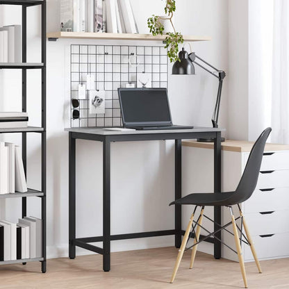 vidaXL Table Grey Sonoma 100 x 50 x 76.5 cm Engineered Wood and Steel 1