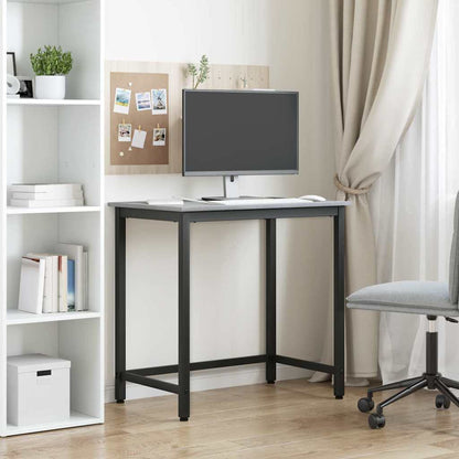 vidaXL Table Grey Sonoma 100 x 50 x 76.5 cm Engineered Wood and Steel 4