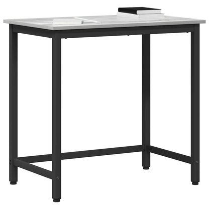 vidaXL Table Grey Sonoma 100 x 50 x 76.5 cm Engineered Wood and Steel 3