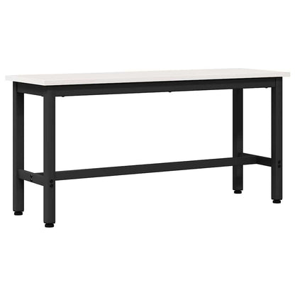 vidaXL Dining Bench White 100 x 32.5 x 49 cm Solid pine wood 2