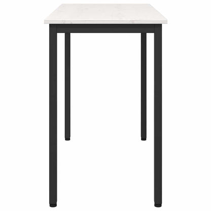 vidaXL Table White 100 x 50 x 77 cm Engineered Wood and Steel 4