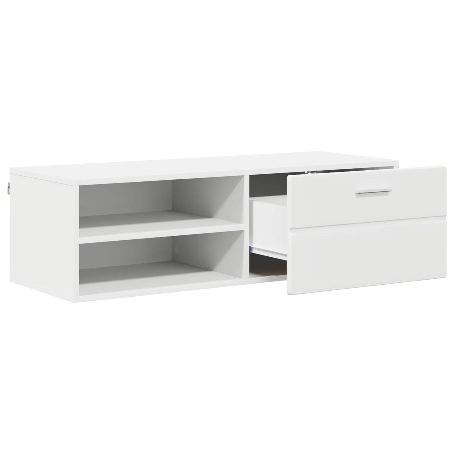 vidaXL Wooden Cabinet 100.5 x 39 x 30 cm White Engineered Wood 5