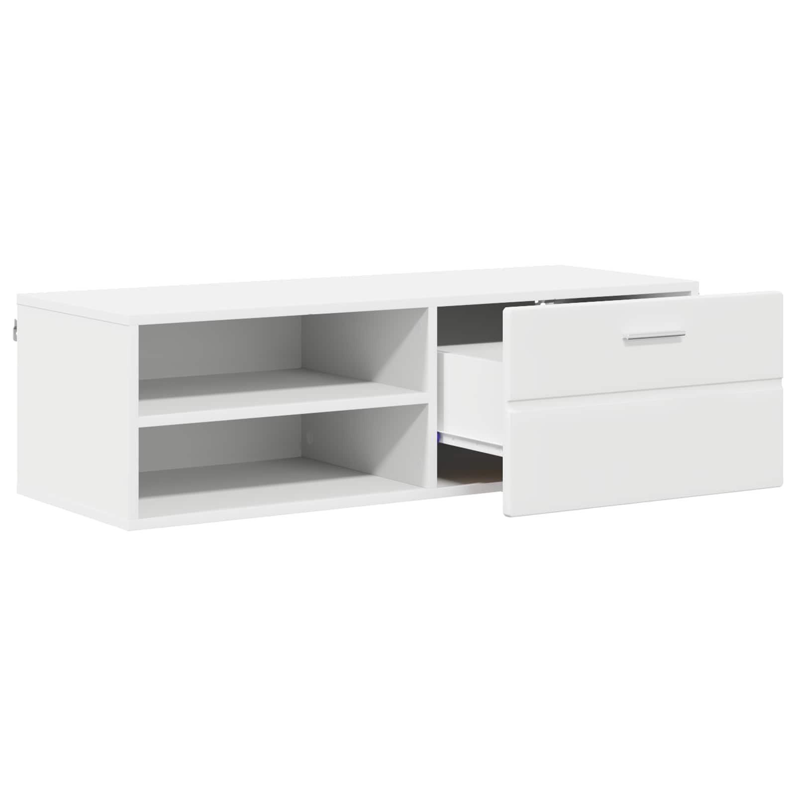 vidaXL Wooden Cabinet 100.5 x 39 x 30 cm White Engineered Wood 5