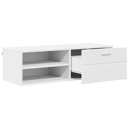 vidaXL Wooden Cabinet 100.5 x 39 x 30 cm White Engineered Wood 5