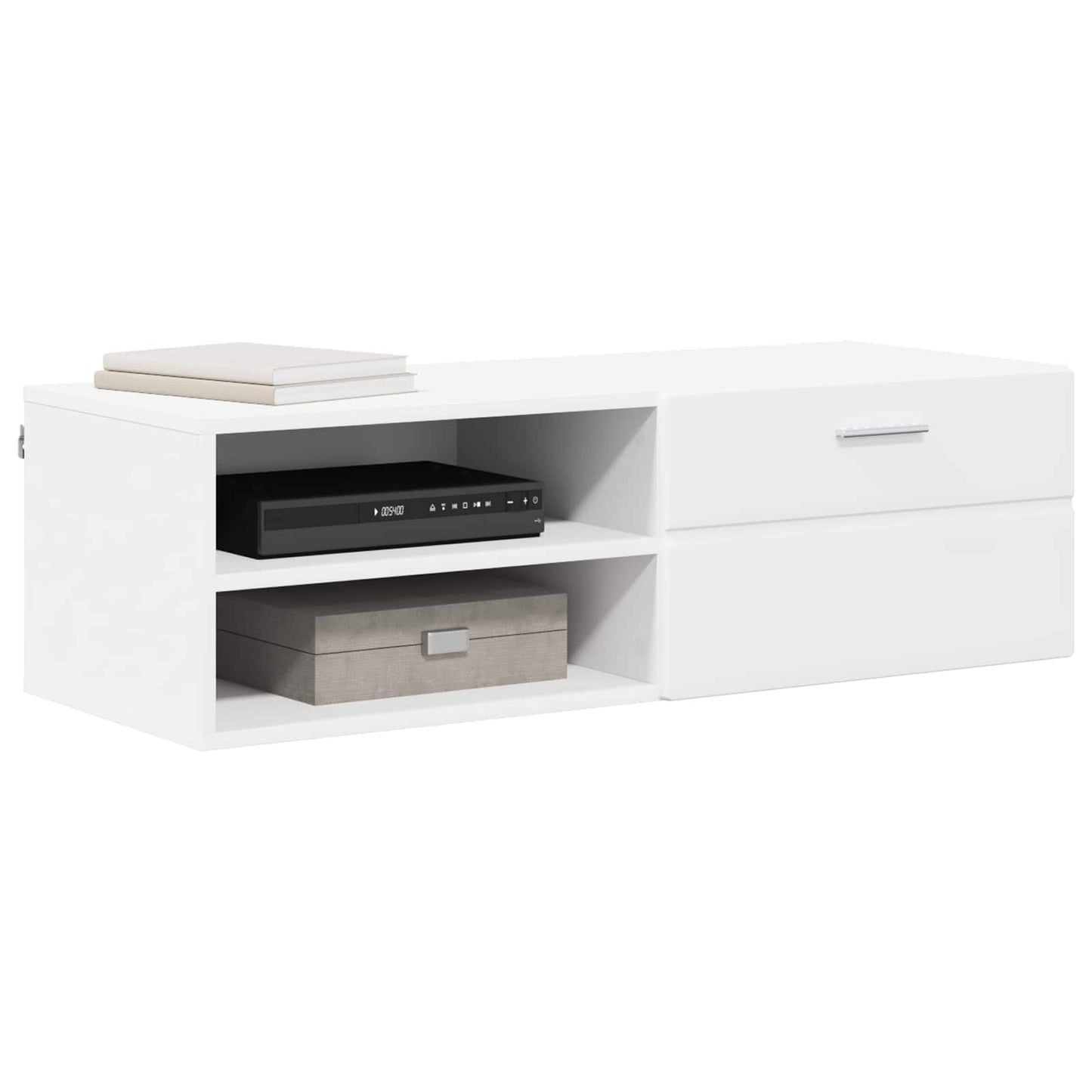 vidaXL Wooden Cabinet 100.5 x 39 x 30 cm White Engineered Wood 3