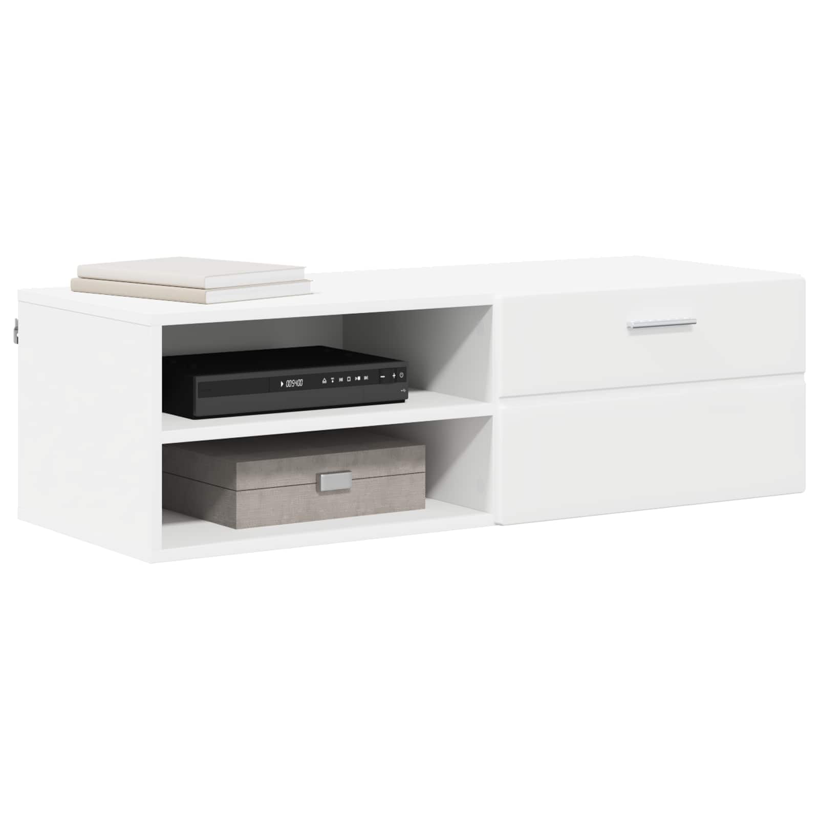 vidaXL Wooden Cabinet 100.5 x 39 x 30 cm White Engineered Wood 3