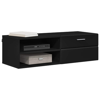 vidaXL Wooden Cabinet 100.5 x 39 x 30 cm Black Engineered Wood 3