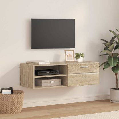 vidaXL Wooden Cabinet 100.5 x 39 x 30 cm Sonoma Oak Engineered Wood 1