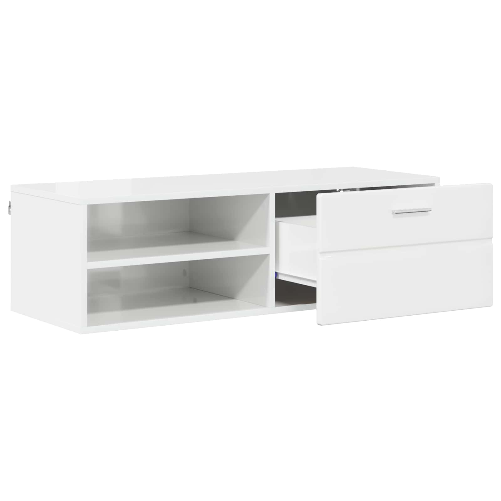 vidaXL Wooden Cabinet 100.5 x 39 x 30 cm Concrete Grey Engineered Wood 5
