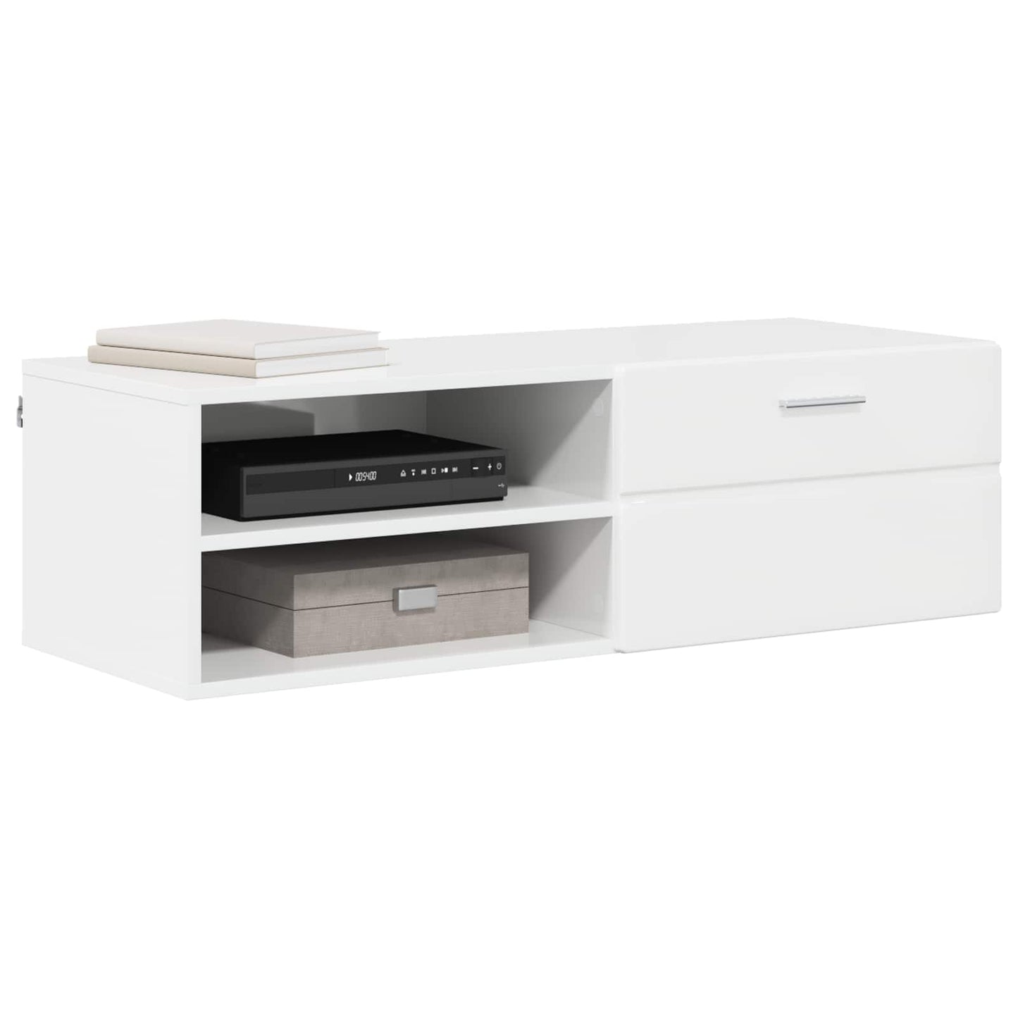vidaXL Wooden Cabinet 100.5 x 39 x 30 cm Concrete Grey Engineered Wood 3