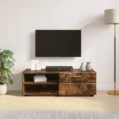 vidaXL Wooden Cabinet 100.5 x 39 x 30 cm Smoked Oak Engineered Wood 4