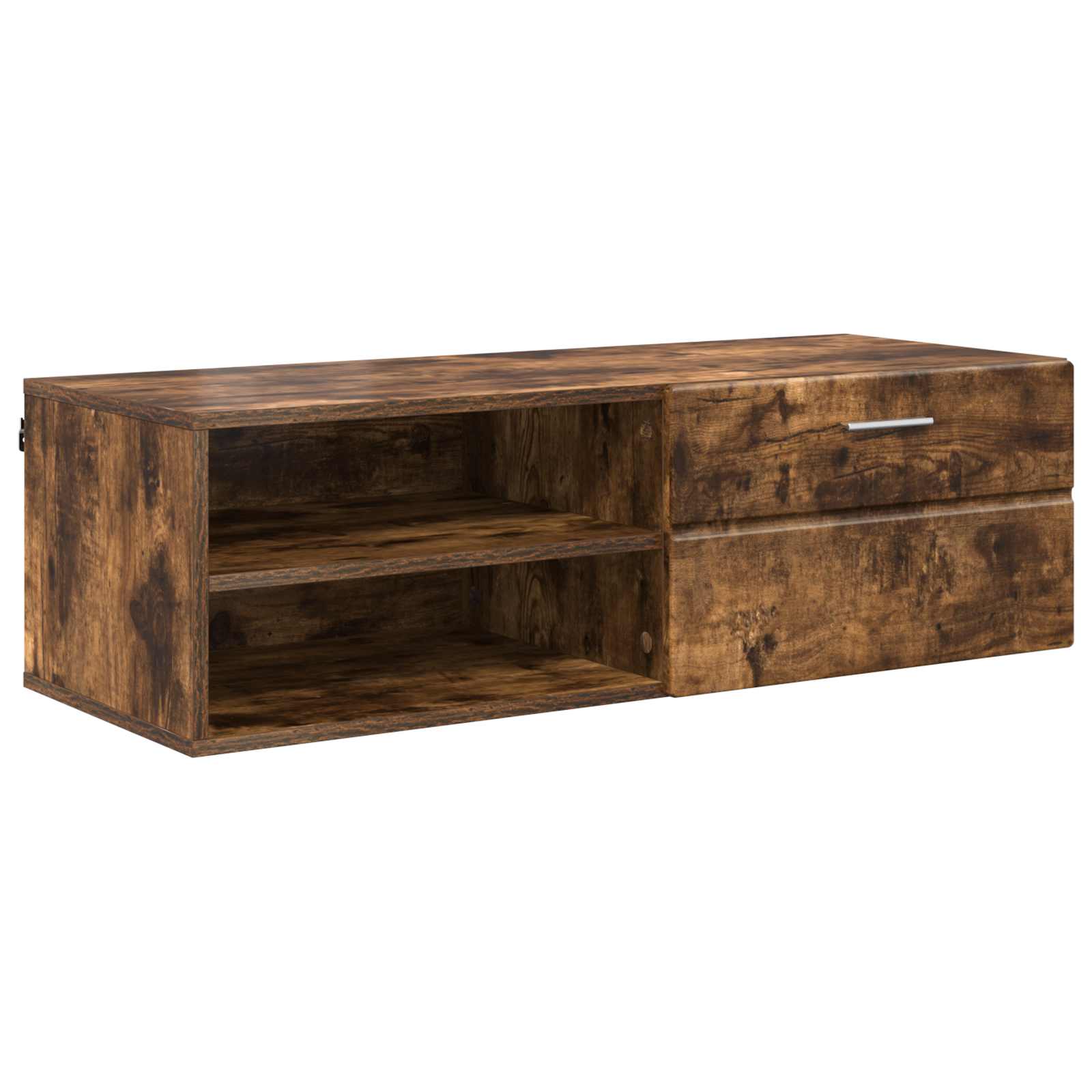 vidaXL Wooden Cabinet 100.5 x 39 x 30 cm Smoked Oak Engineered Wood 2