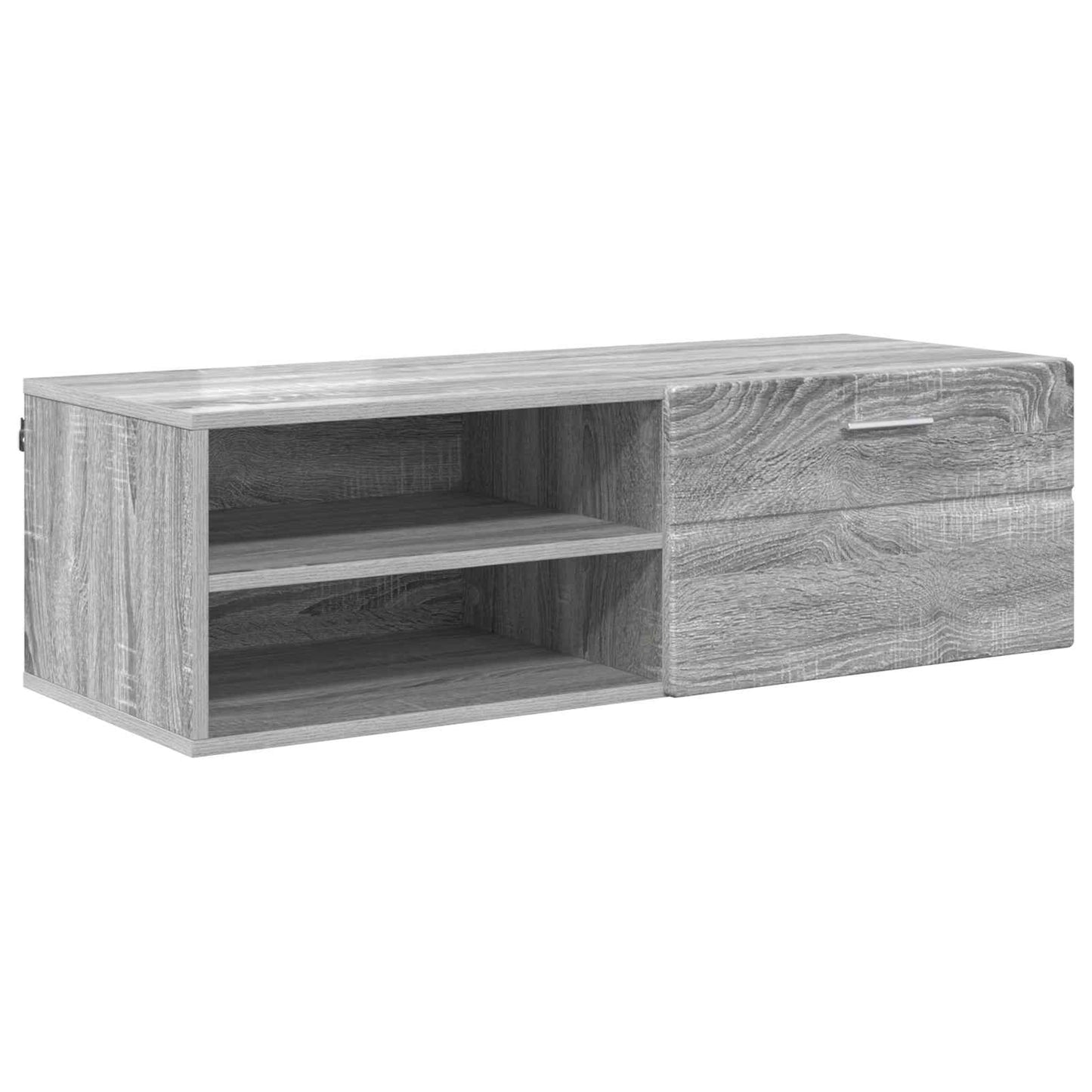vidaXL Wooden Cabinet 100.5 x 39 x 30 cm Grey Sonoma Engineered Wood 2