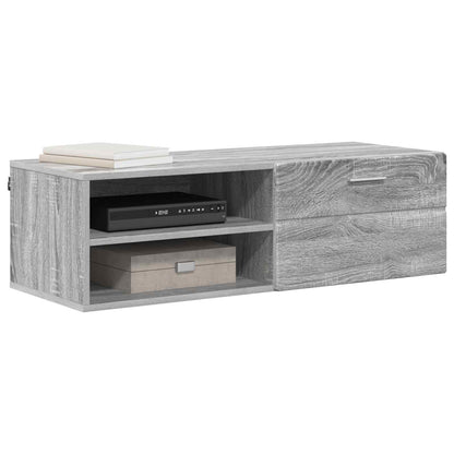 vidaXL Wooden Cabinet 100.5 x 39 x 30 cm Grey Sonoma Engineered Wood 3