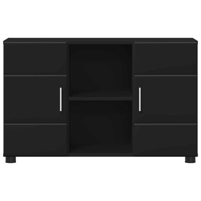 vidaXL Sideboard FLORIN 88.5 x 30.5 x 55.5 cm Black Engineered Wood 6