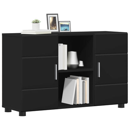 vidaXL Sideboard FLORIN 88.5 x 30.5 x 55.5 cm Black Engineered Wood 3